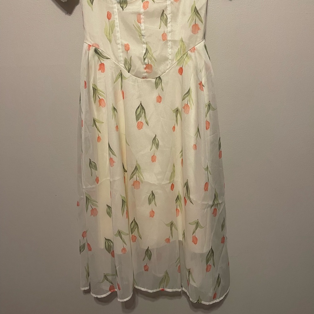 Strawberry Brand Rose Print Dress - Picture 5 of 10